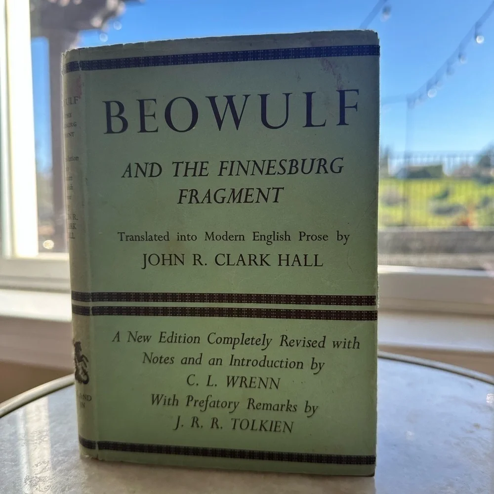 Beowulf and the Finnesburg Fragment 1954 4th Imp Dust Jacket Tolkien Intro
